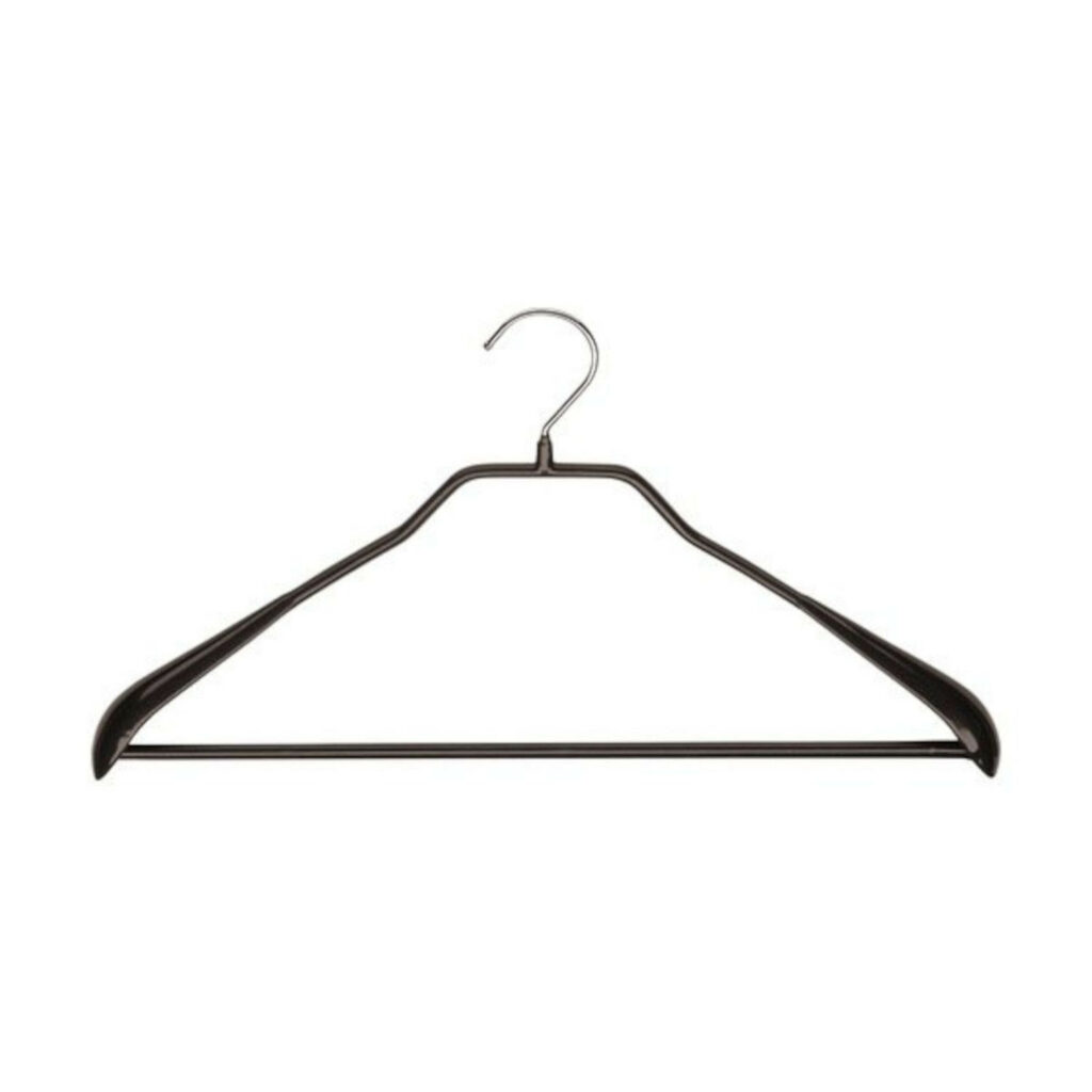 Pakaramais metāla BODYFORM 42cm melns ar gumijas pārklājumu