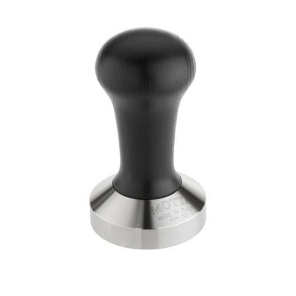Tamperis kafijai ar melnu koka rokturi, 53 mm