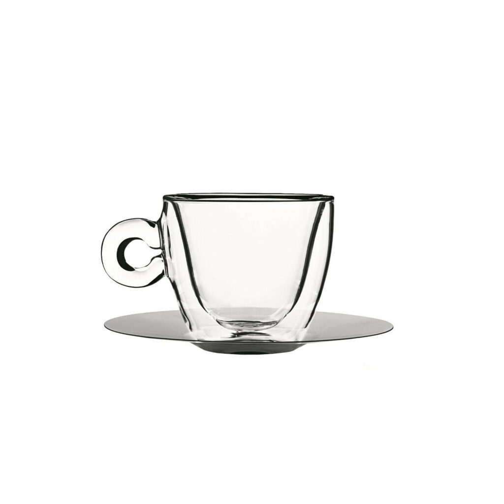 Krūzes ar apakštasīti THERMIC GLASS ø15.5cm 300ml 2gb