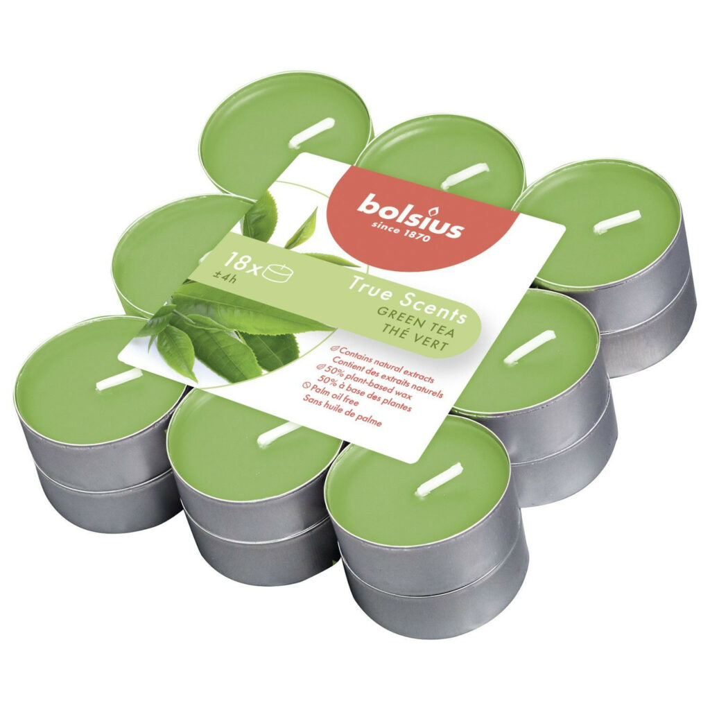 Tējas sveces 18gb arom 4h GREEN TEA