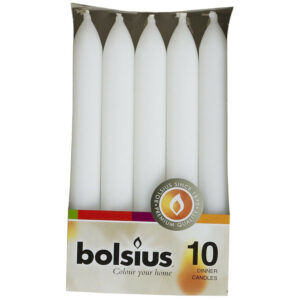 Sveces ø2cm h-17cm baltas 10gb
