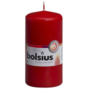 Svece cilindrs ø6cm h-12cm sarkana