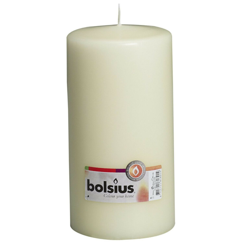 Svece cilindrs ø10cm h-20cm ziloņkaula krāsa