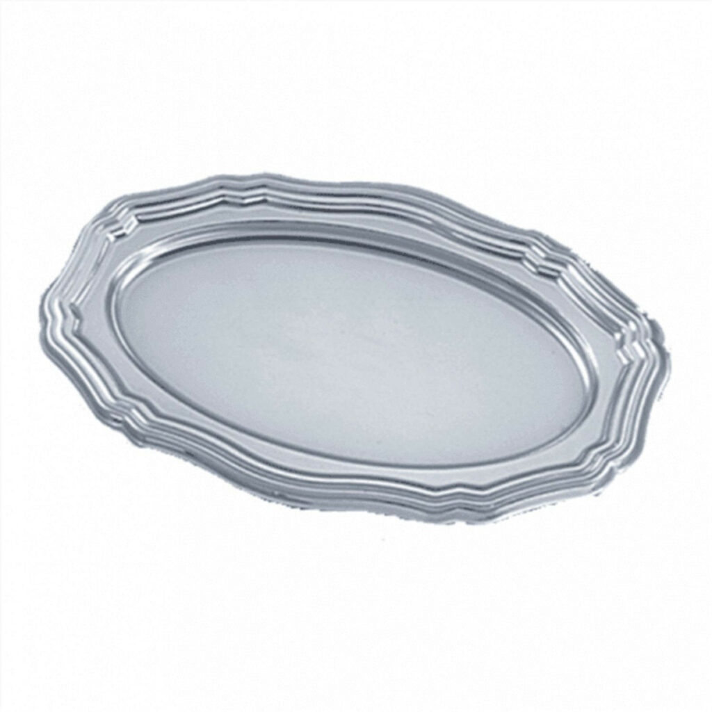 Paplāte plm. 30x45cm sudraba