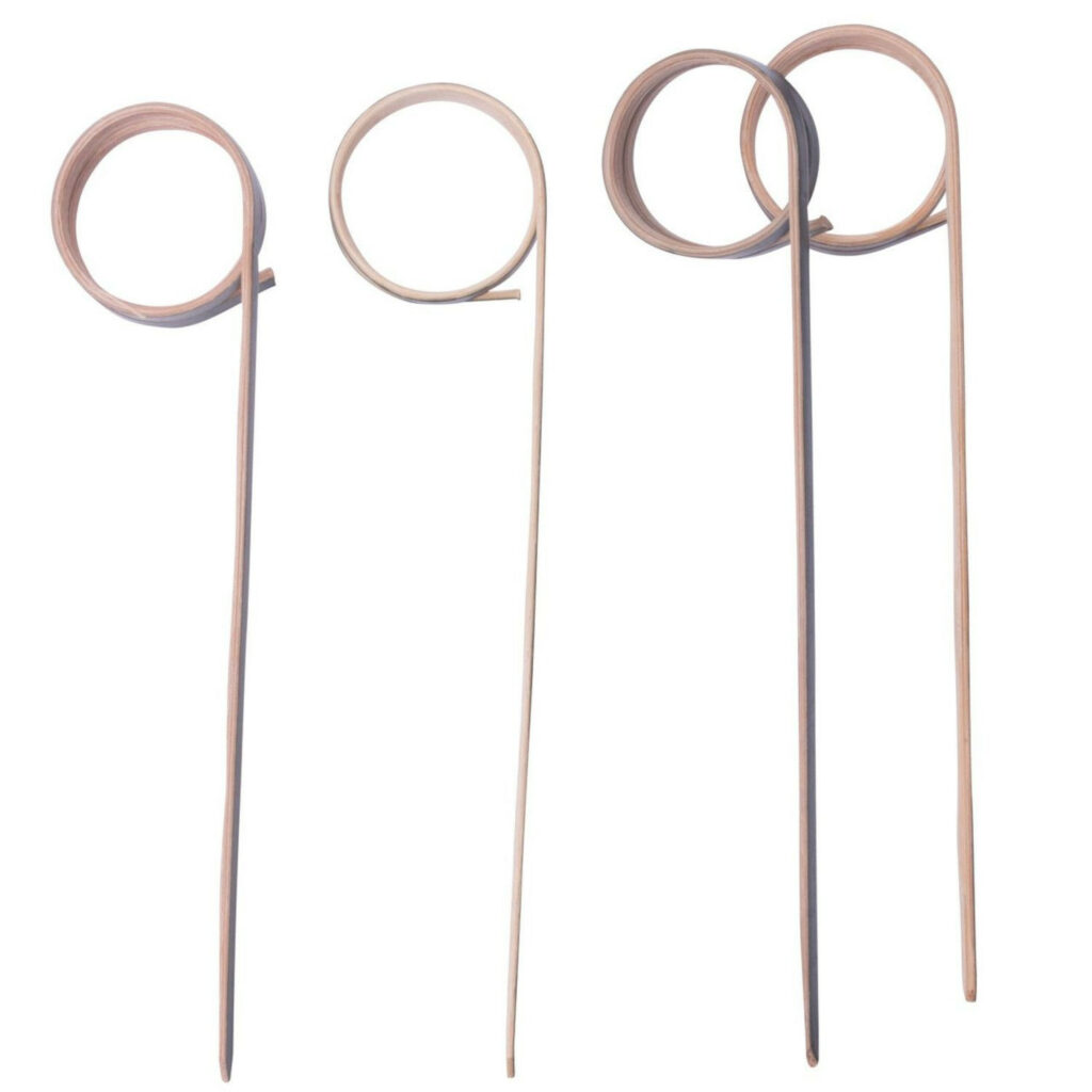 Kociņi dekoratīvie bambusa SPIRAL L-12cm 50gb melni