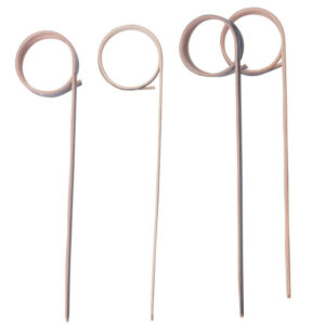 Kociņi dekoratīvie bambusa SPIRAL L-9cm 70gb melni
