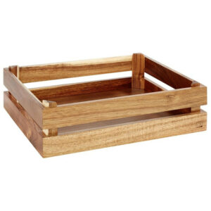 Kaste GN1/2 akāciju koka 35x29cm h-10.5cm gaiši brūna