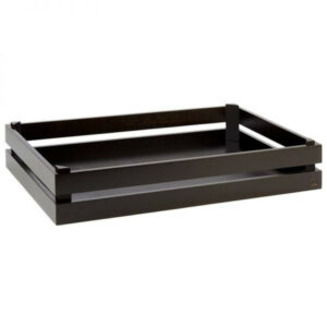Kaste GN1/1 akāciju koka 55.5x35 h-10.5cm melna