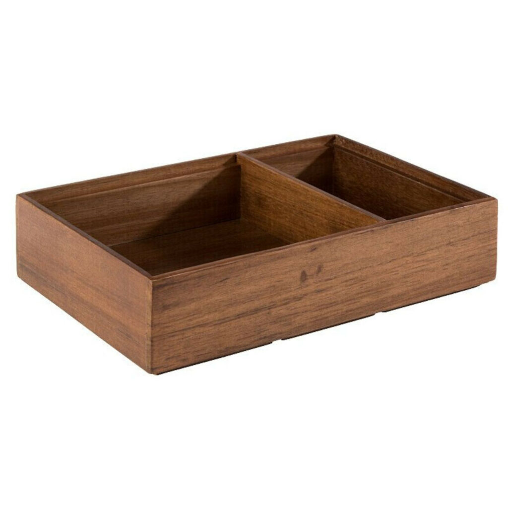 Kaste servēšanai koka 22.5x15cm h-5.5cm