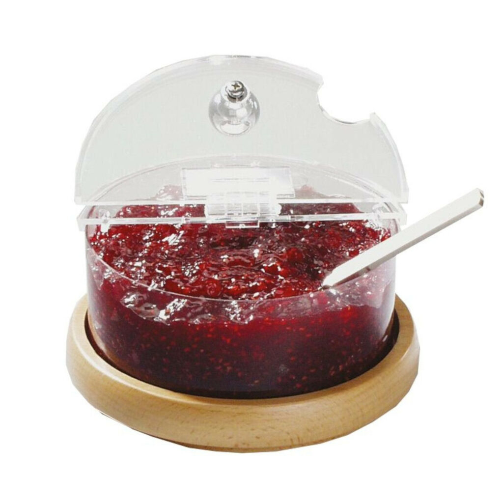 Trauks ar vāku un dzesējamo elementu TOP FRESH MINI uz koka paliktņa 600ml