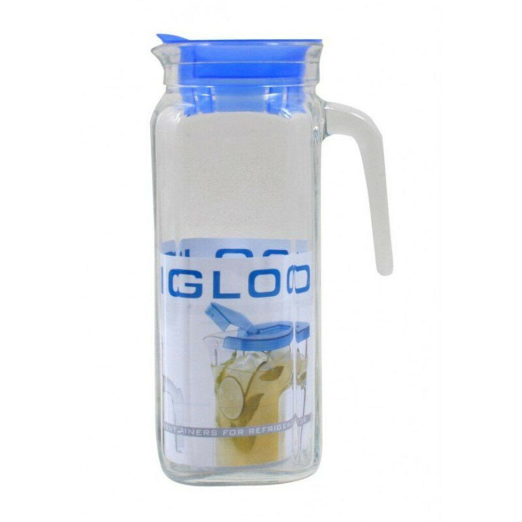 Krūze sulai ar zilu plastmasas vāciņu IGLOO 1 l