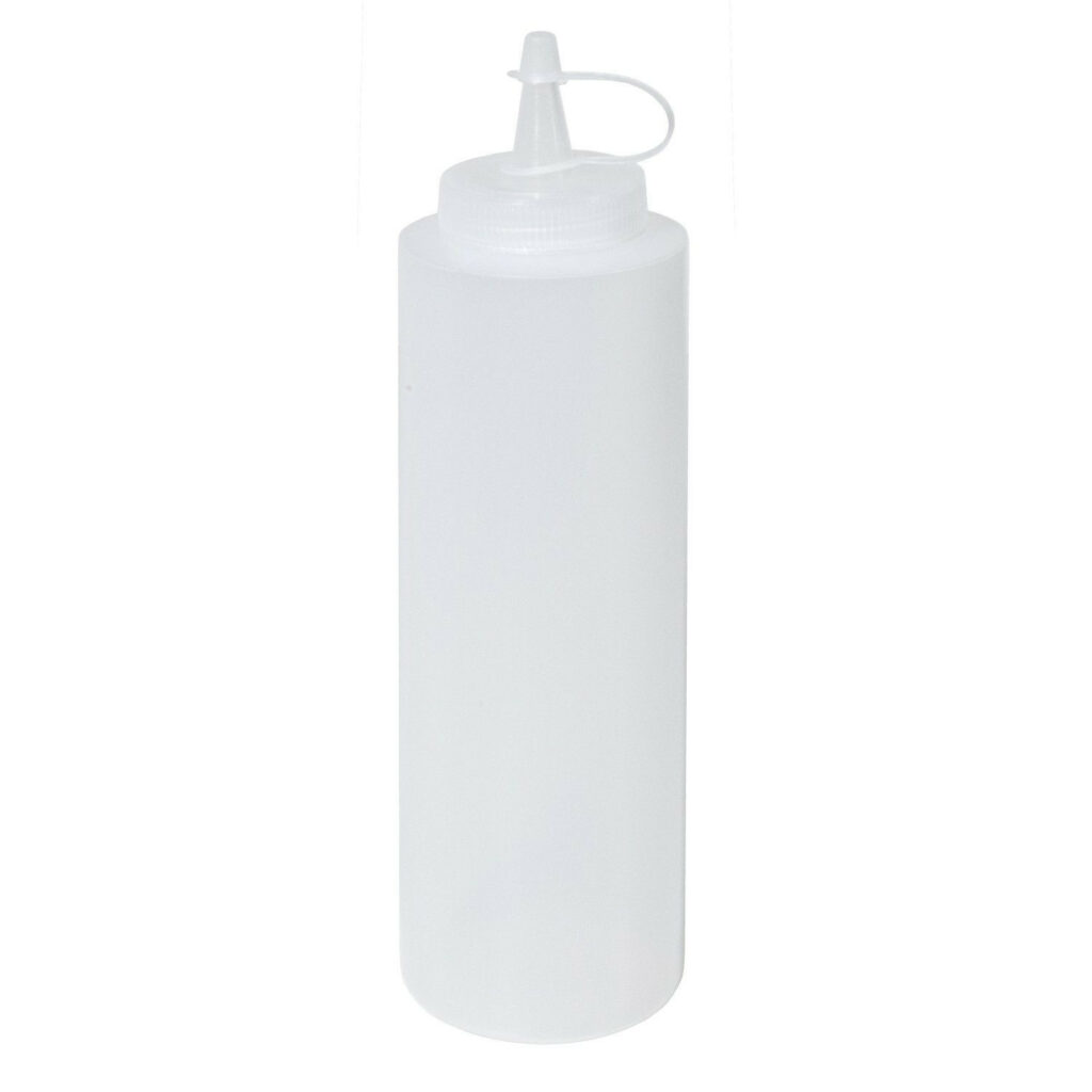 Pudele mērcei plastmasas 350ml caurspīdīga