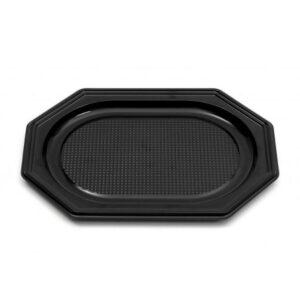 Paplāte 45x30cm h-2,5cm plastmasas melna 10gb. (160.27) [100]