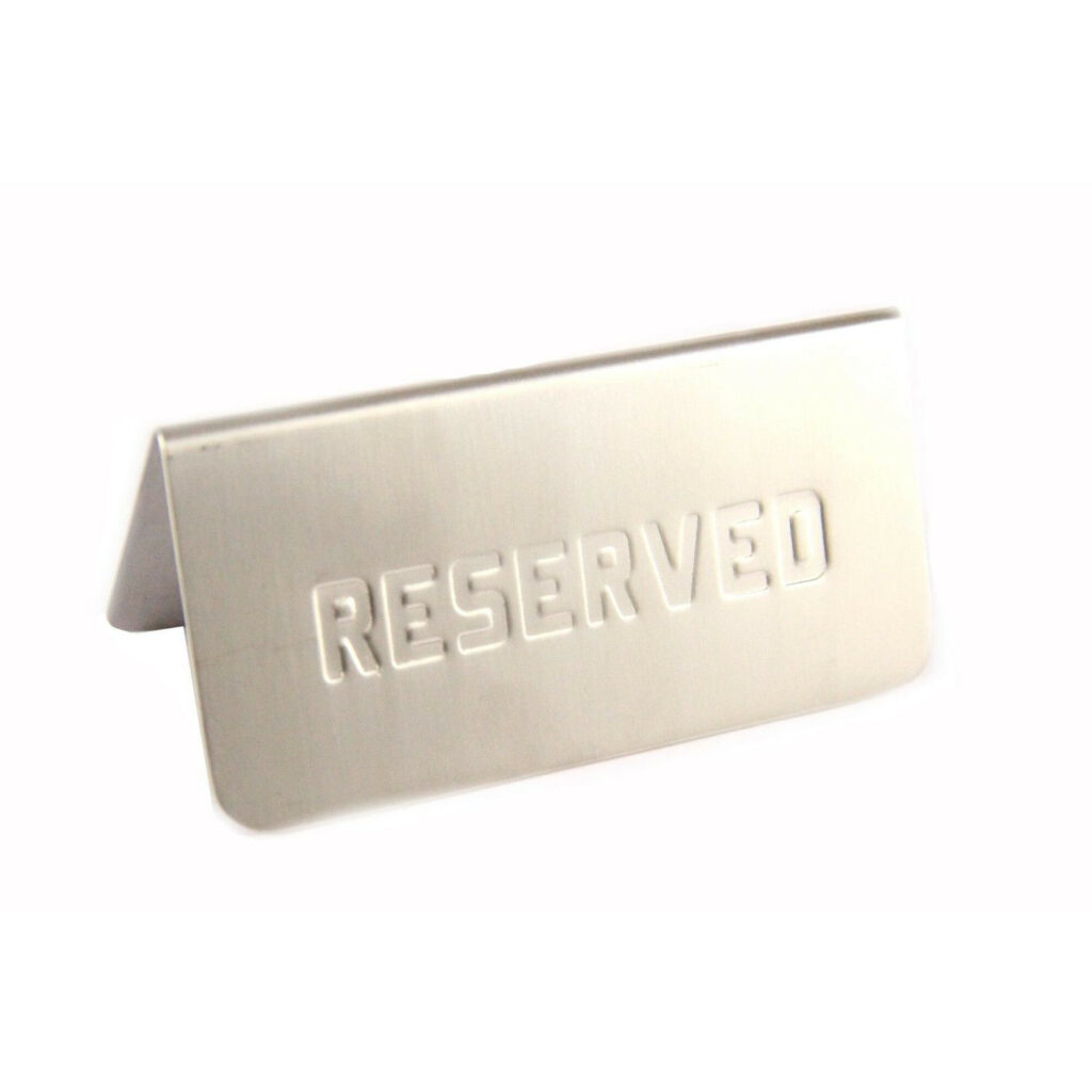 Statīvs galdam RESERVED 12x6cm