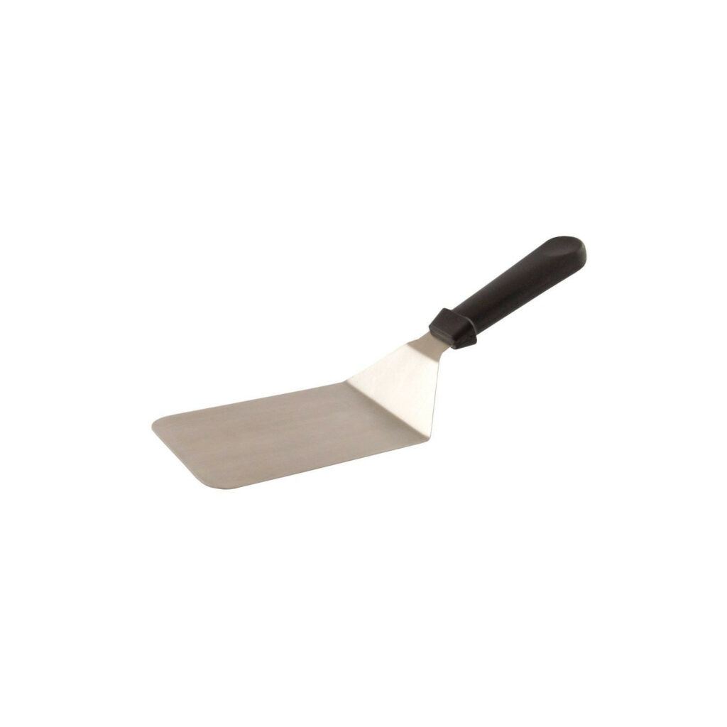 Lāpstiņa cepšanai CHEF ar melnu plastmasas rokturi 9.5x15cm