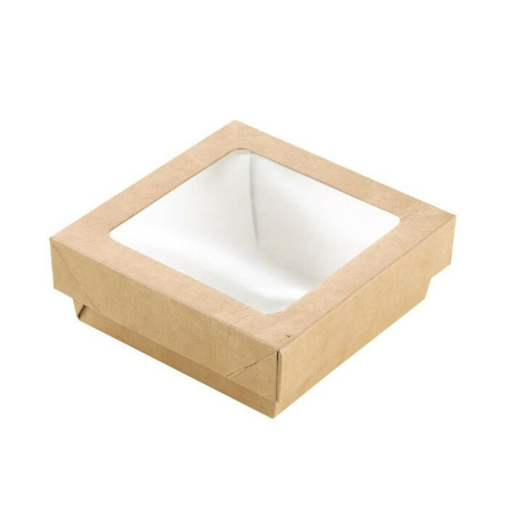 Ēdienu kārbas ar vāku v/l karstumizturīgas 115x115x25 25gb