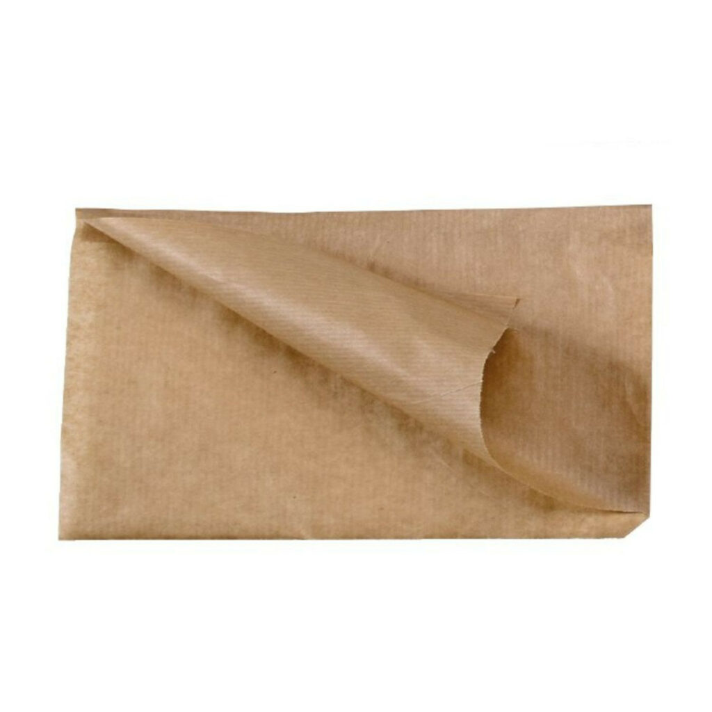 Maisiņi bagetēm ar divām atvērtām malām papīra 34x8.5cm brūni 100gb