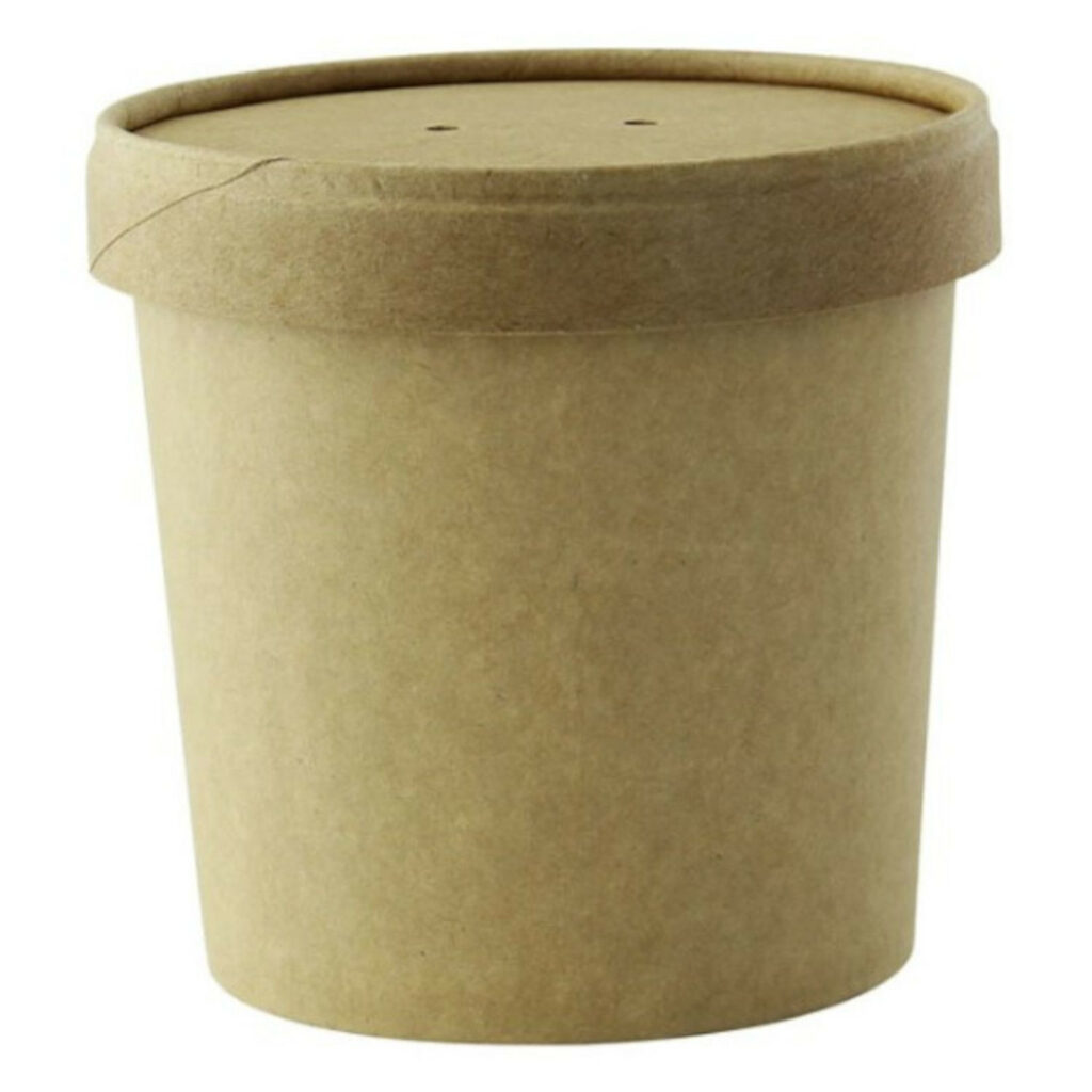 Bļoda v/l. papīra 350ml, 25gab KRAFT, brūni [10]