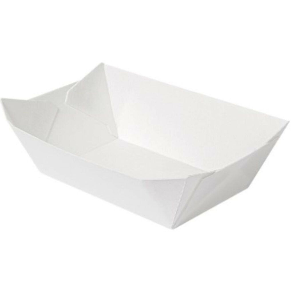 Papīra trauks servēšanai 10x6x5cm 200gab, balts [9]
