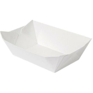 Papīra trauks servēšanai 10x6x5cm 200gab, balts [9]
