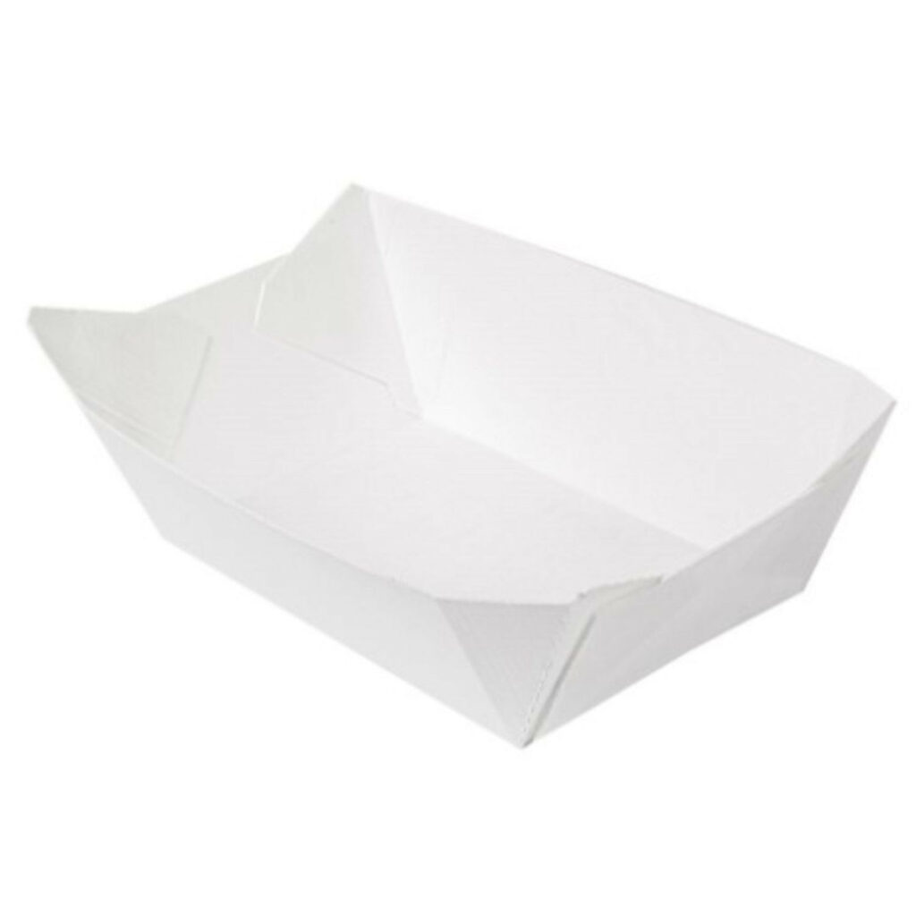 Papīra trauks servēšanai 10.6x7.2x5.2cm 200gab, balts