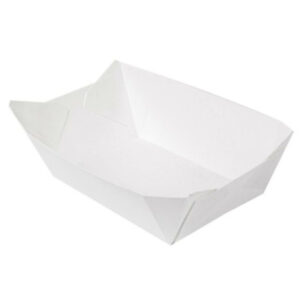 Papīra trauks servēšanai 10.6x7.2x5.2cm 200gab, balts