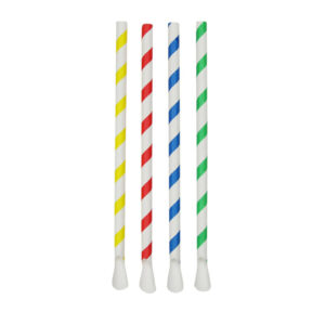 Salmiņi-karote papīra ø8 mm h-20cm 125gb krāsaini
