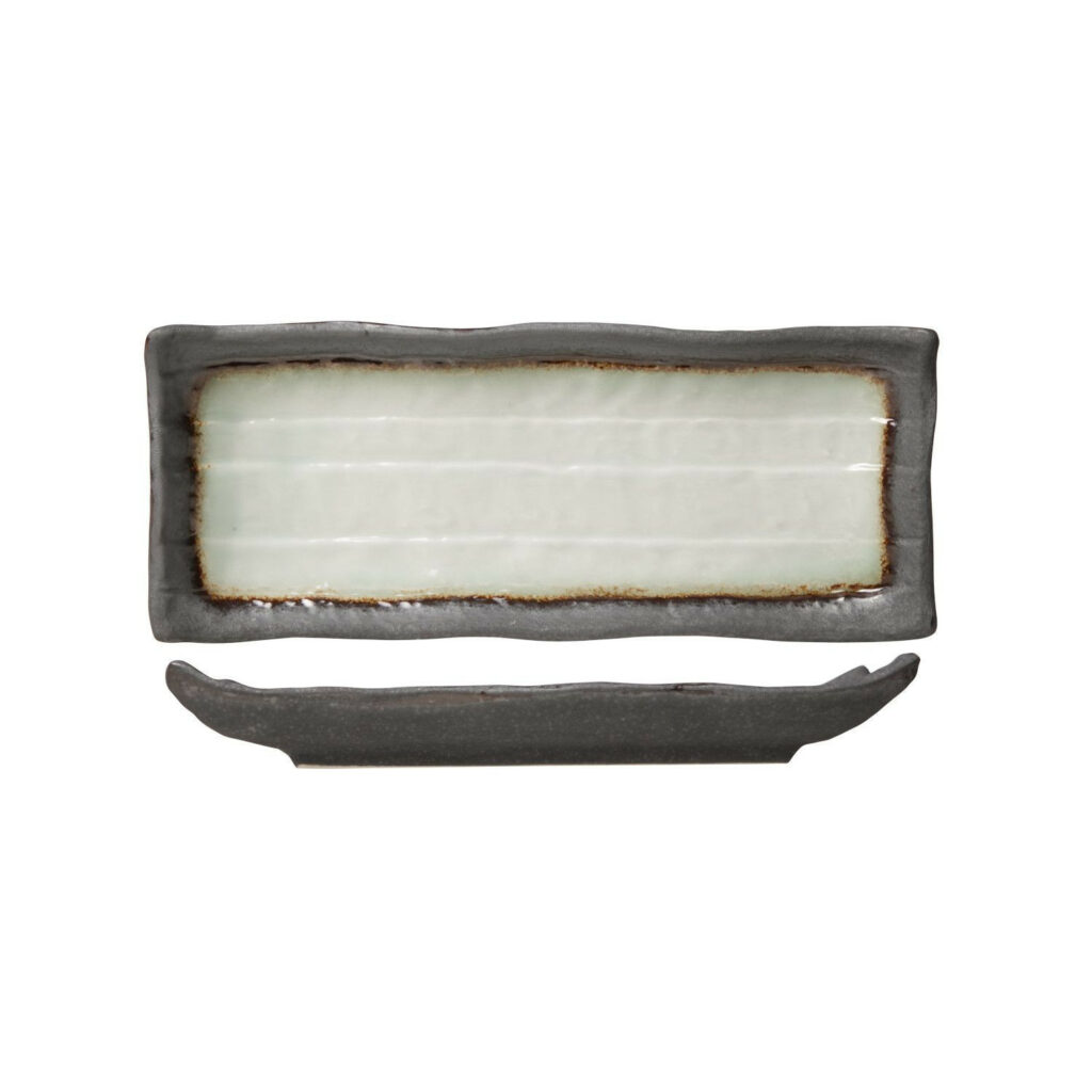 Šķīvis STONE taisnstūra 11x28cm pelēks