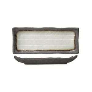 Šķīvis STONE taisnstūra 11x28cm pelēks