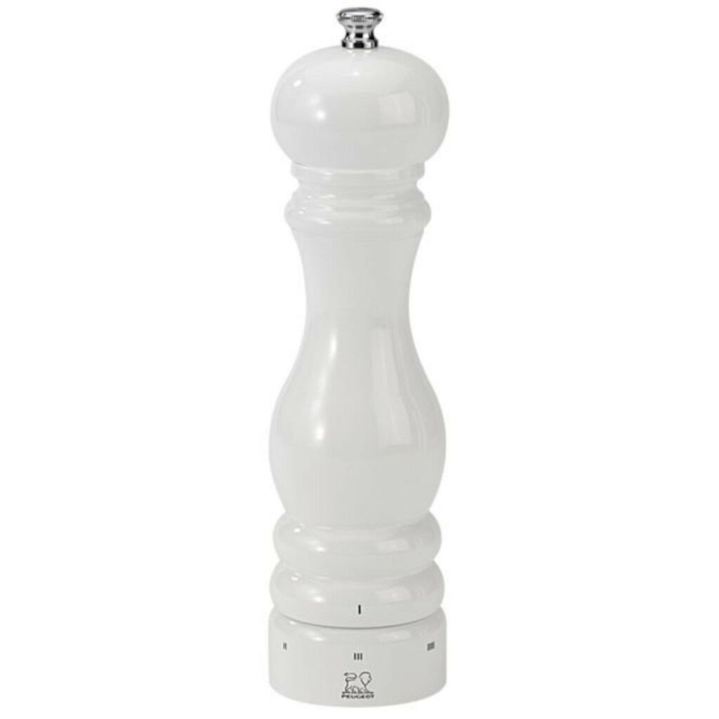 Dzirnavas sāls PARIS koka h-22cm baltas lakotas