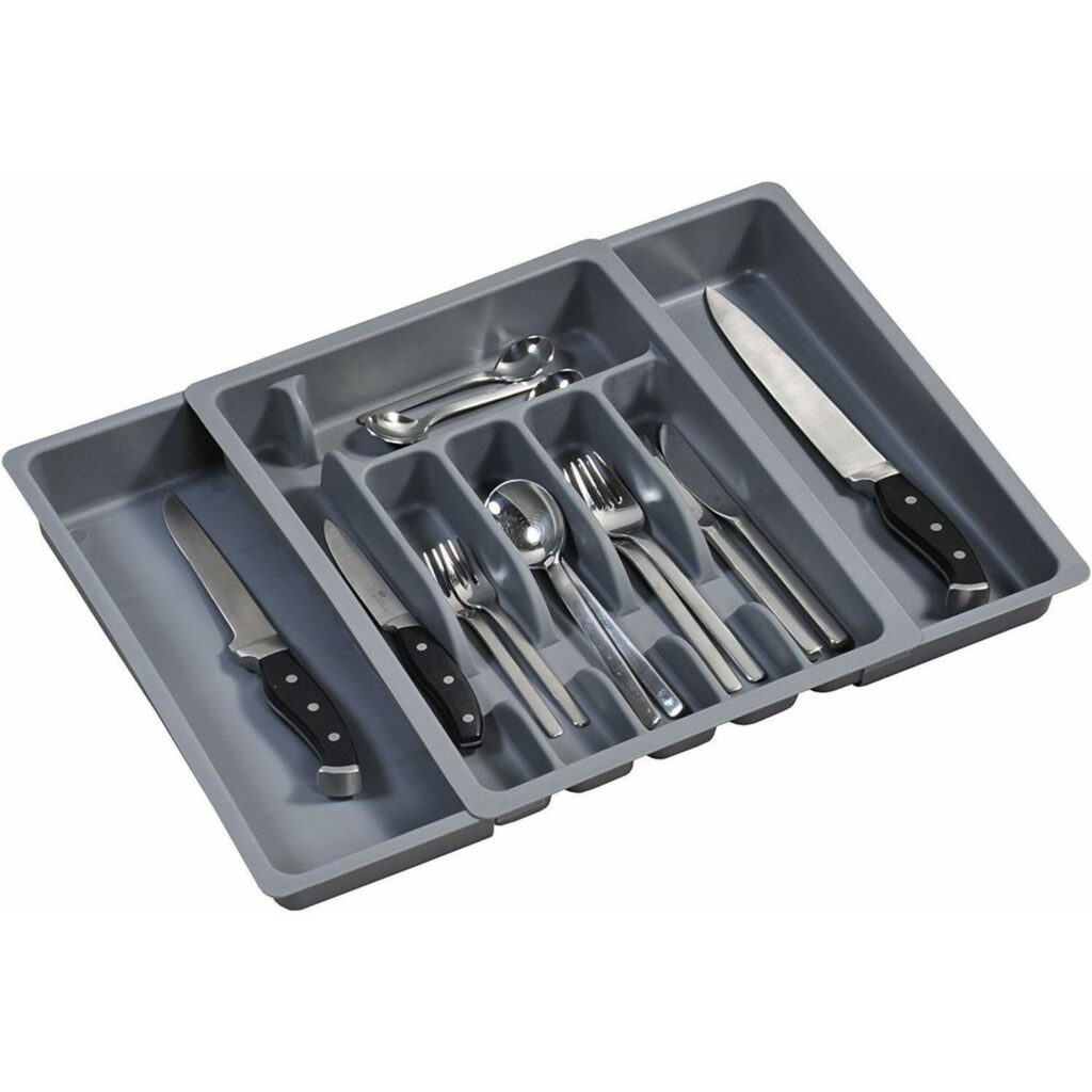 Trauks galda piederumiem PP 29-50x38cm h-6.5cm pelēks