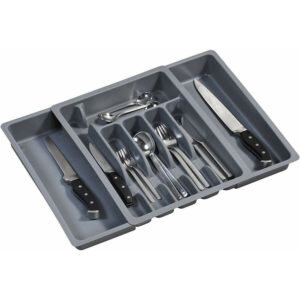 Trauks galda piederumiem PP 29-50x38cm h-6.5cm pelēks