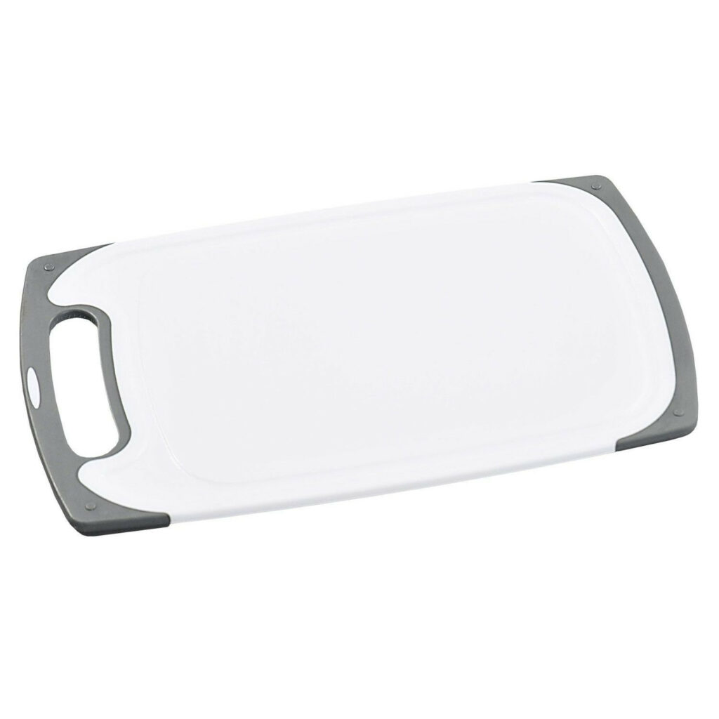 Dēlītis plastmasas ar antibakteriālu virsmu 33×20×0.9cm pelēks
