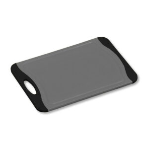 Dēlītis plastmasas 29×19.5×0.9cm ar antibakteriālu virsmu TUMŠI PELĒKS