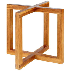 Paliktnis Wood 20x20 h-17.5cm gaiši brūns