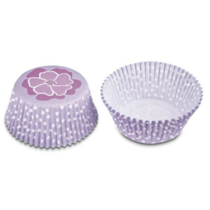 Papīra formas kēksiem ø5 h-3.2cm 50gb PURPLE FLOWER
