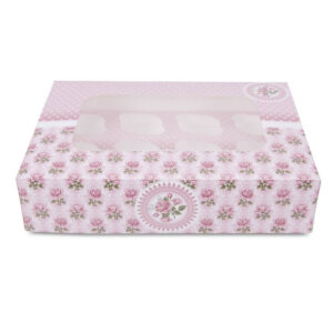 Kaste mafiniem 12-iedaļas 33x16.5 h-7.5cm ROSE GARDEN