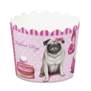 Formas mafiniem papīra ø 5/6 h-4.5cm 12gb FASHION DOG
