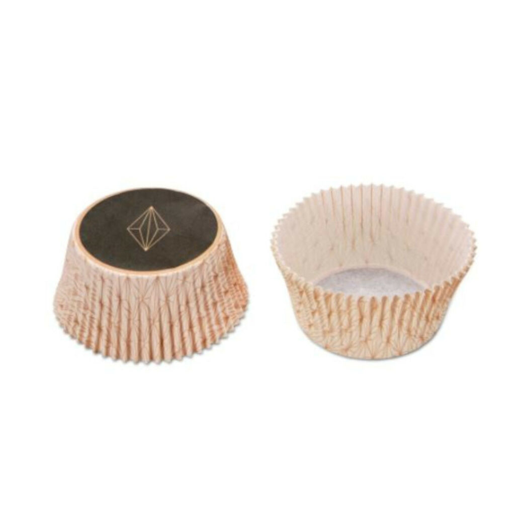 Kēksa formas papīra ø5/7 h-3cm 50gb VANILLA DIAMONDS