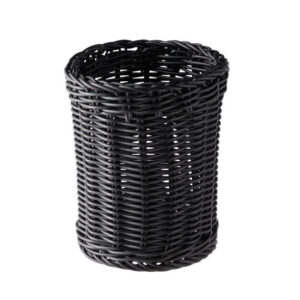 Groziņš plastmasas ø12cm h-15cm melns