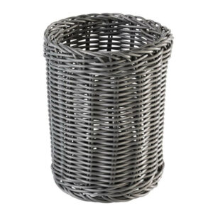 Groziņš galda piederumiem plastmasas ø12cm h-15cm pelēks
