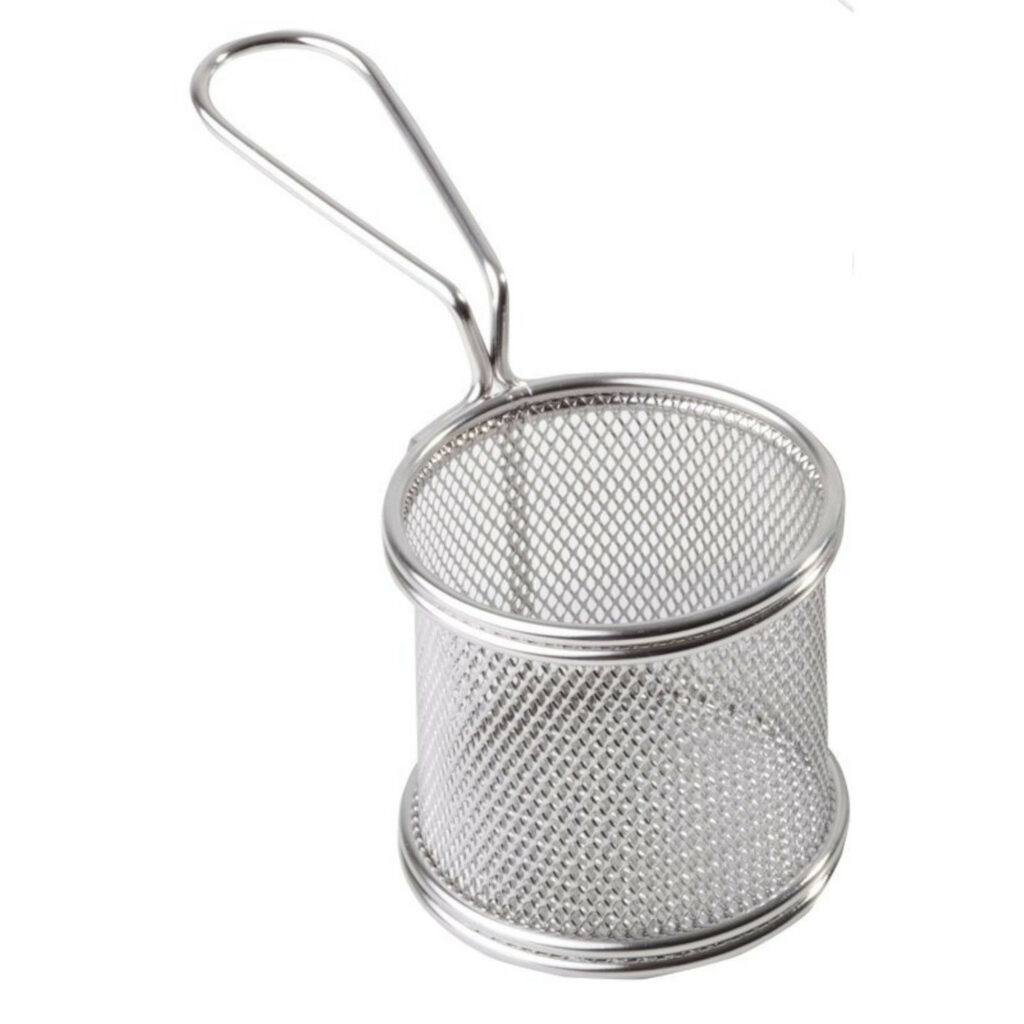 Grozs fri kartupeļiem met. ø8cm h-8cm