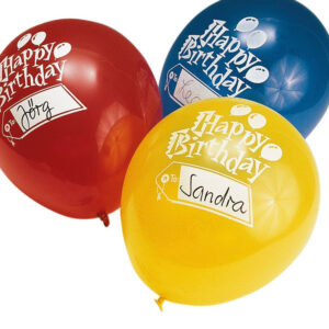 Baloni HAPPY BIRTHDAY ø30cm 90cm 6gb