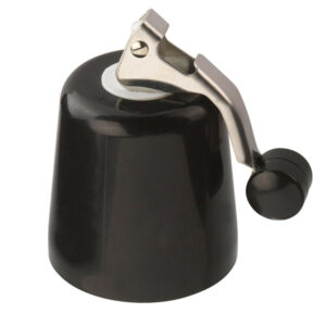 Korķis pudelei GLOCKE 4.3x9.3cm melns