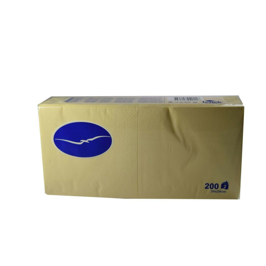 Salvetes 24cm 2 kārtas 200gb šampanieša