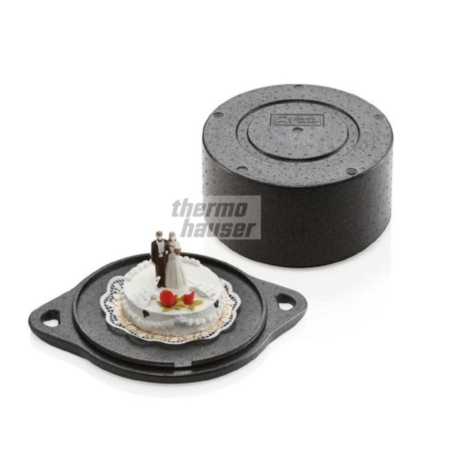 Termokaste tortei 10.5L ø34 h-15cm melna - Image 2