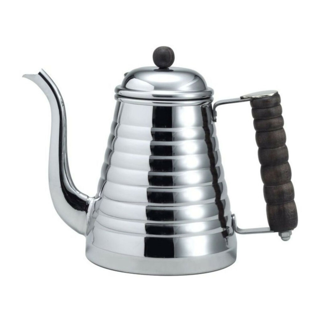 Kalita nerūsējošā tērauda kanna ar koka rokturi, 1 L