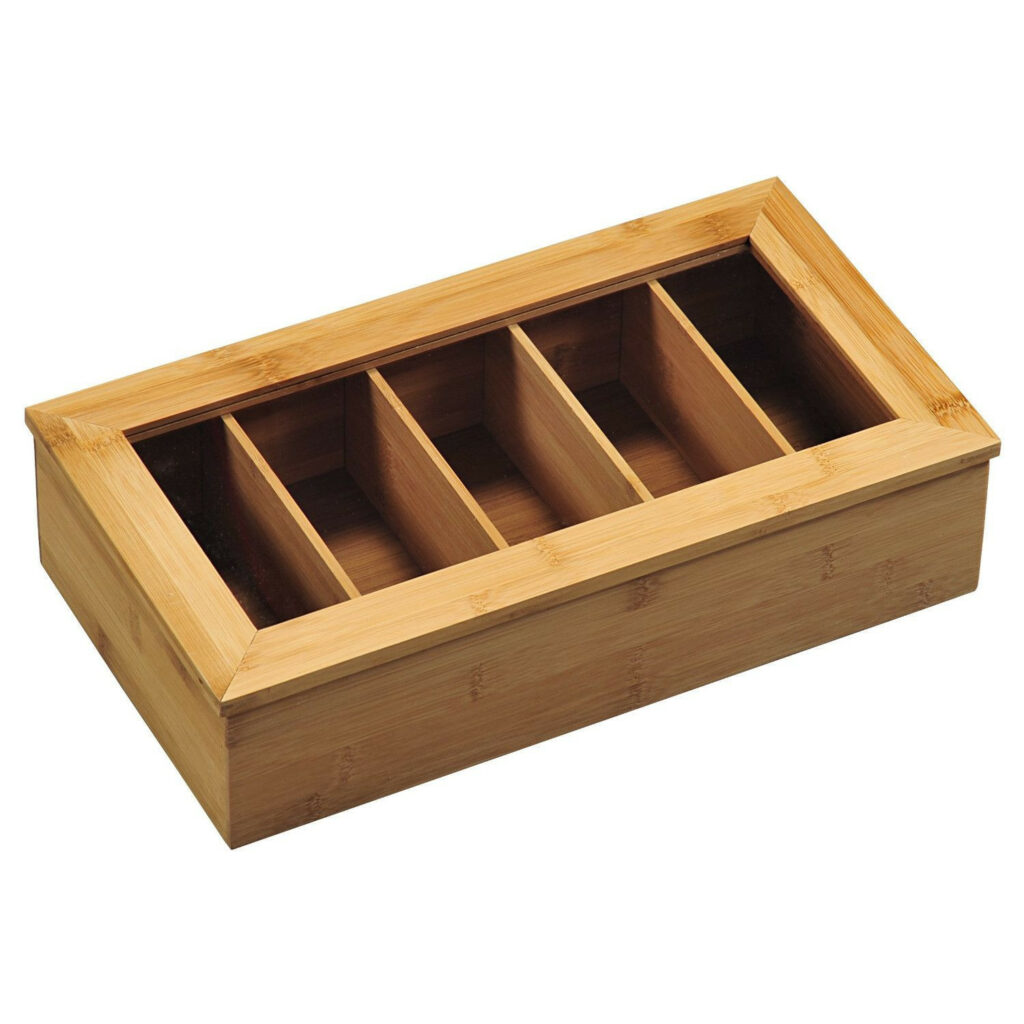 Kaste tējas paciņām bambusa 36×20cm h-9cm