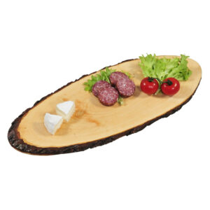 Dēlītis koka ar mizu 50-59×20cm h-1.8cm