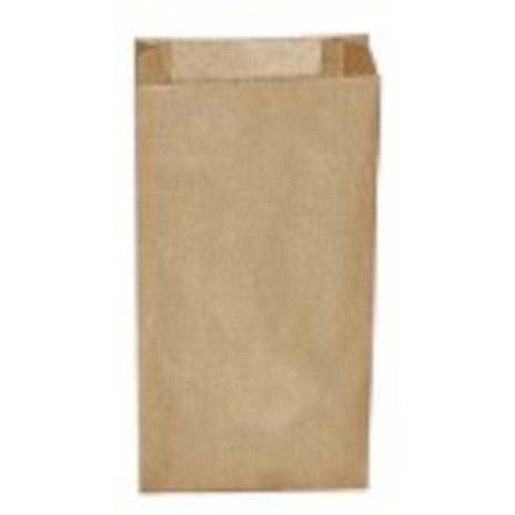 Maisiņi papīra 0.5kg 10+5×22cm brūni 100gab [20]